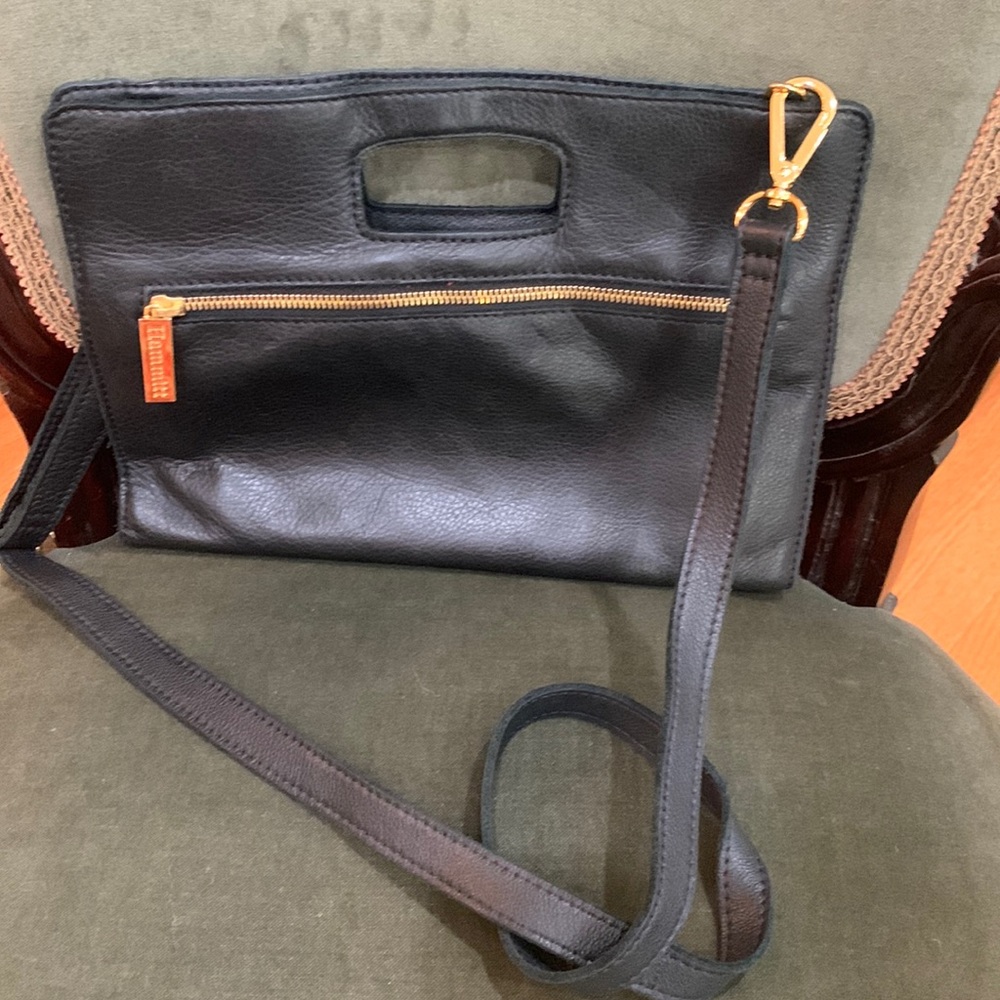 Black Hammitt handbag multiple sections very good condition